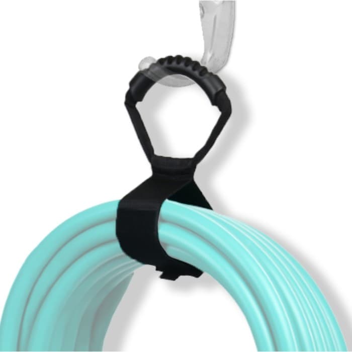 Держатель для шланга, размер S, на липучке, чёрный, Greengo