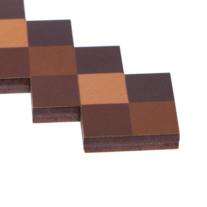 Деревянное оружие, детское сувенирное «Пиксель», топор кирка, 14.2×18.1 см