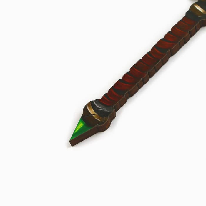 Деревянное оружие, детское сувенирное «Зеленый», топор орка, 11.9×25.6 см