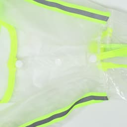 Дождевик - комбинезон для собак, размер S, ДС 25, ОГ 37 см, вес 3-5 кг, прозрачный, жёлтый