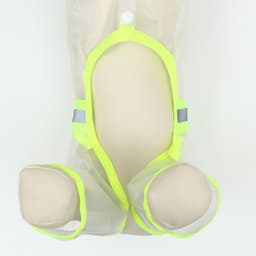 Дождевик - комбинезон для собак, размер S, ДС 25, ОГ 37 см, вес 3-5 кг, прозрачный, жёлтый