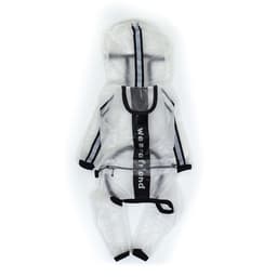 Дождевик-комбинезон для собак, размер M, ДС 30, ОГ 40, ОШ 31.5 см, вес 5-7 кг, прозрачный