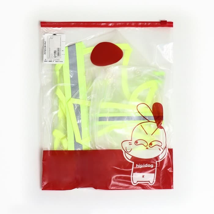 Дождевик - комбинезон для собак, размер M, ДС 30, ОГ 42 см, вес 5-8 кг, прозрачный, жёлтый