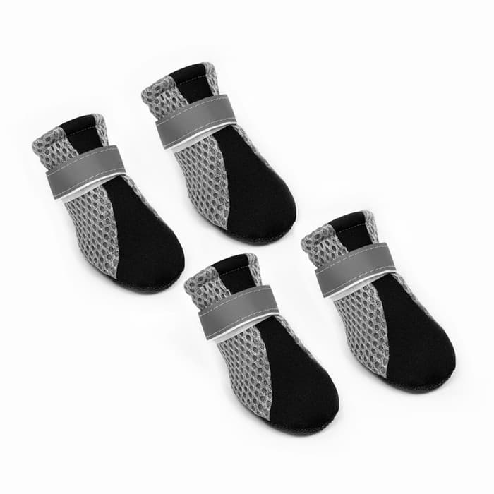 Ботинки для собак «Комфорт +», размер S (3.5×3 см), чёрные