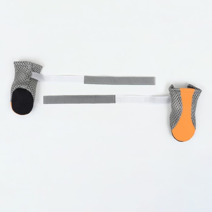 Ботинки для собак «Комфорт +», размер XL (5.9×4.8 см), оранжевые