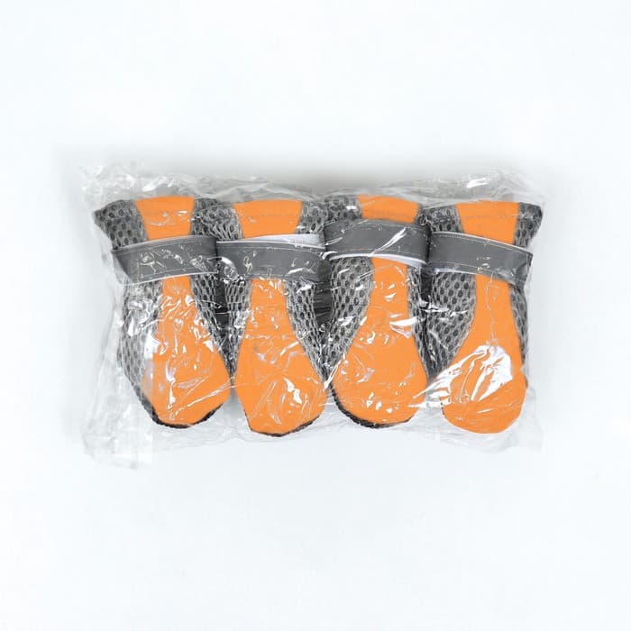 Ботинки для собак «Комфорт +», размер XL (5.9×4.8 см), оранжевые