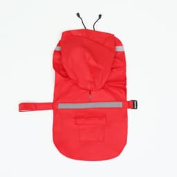 Дождевик для собак, размер S, ДС 20-25, ОГ 25-30, ОШ 17-21 см, красный