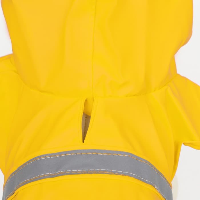 Дождевик для собак, размер М, ДС 25-30, ОГ 33-35, ОШ 21-25 см, жёлтый