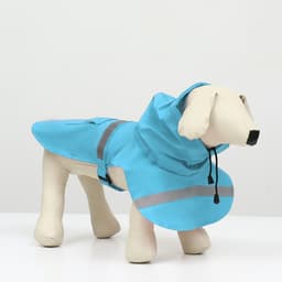 Дождевик для собак, размер М, ДС 25-30, ОГ 33-35, ОШ 21-25 см, цвет МИКС