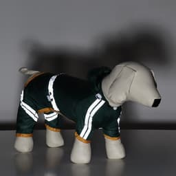 Комбинезон для собак, демисезонный, размер XS, ДС 17-19, Ог 27-29, ОШ 19-21 см, зелёный