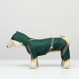 Комбинезон для собак, демисезонный, размер XS, ДС 17-19, Ог 27-29, ОШ 19-21 см, зелёный