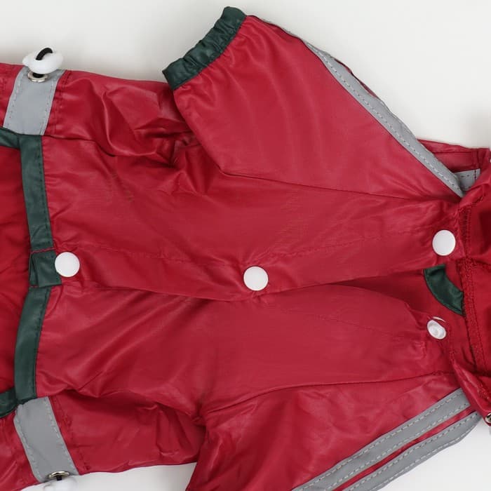 Комбинезон для собак, демисезонный, размер XS, ДС 17-19, Ог 27-29, ОШ 19-21 см, красный