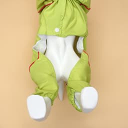 Комбинезон для собак, демисезонный, размер XS, ДС 21, Ог 29, ОШ 19 см, с сумкой, салатовый