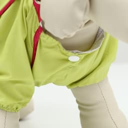 Комбинезон для собак, демисезонный, размер XS, ДС 21, Ог 29, ОШ 19 см, с сумкой, салатовый