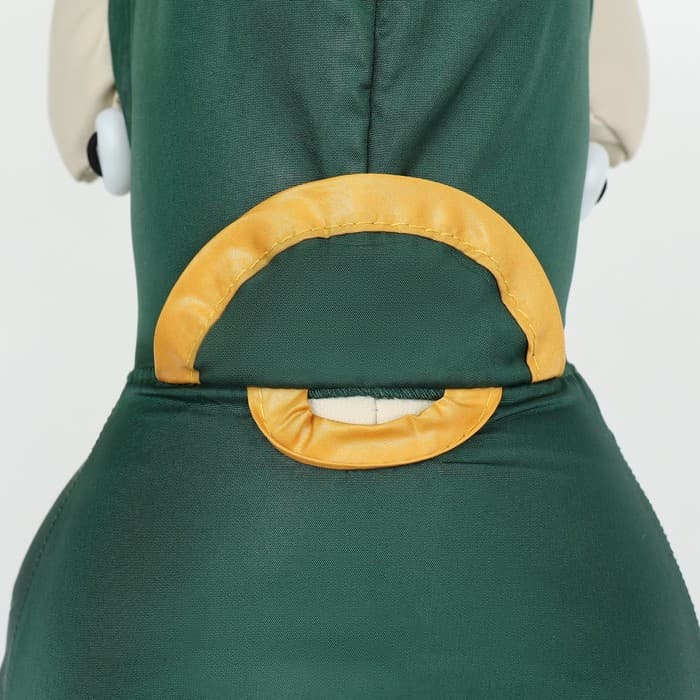 Комбинезон для собак, демисезонный, размер S, ДС 21-23, Ог 31-33, ОШ 23-25 см, зелёный