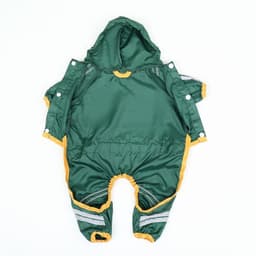 Комбинезон для собак, демисезонный, размер L, ДС 28-30, Ог 43-45, ОШ 31-33 см, зелёный