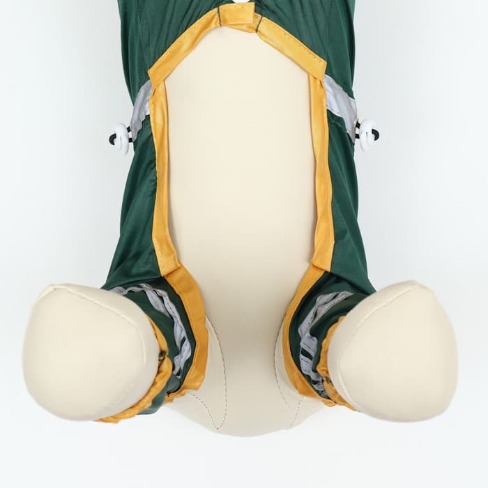 Комбинезон для собак, демисезонный, размер L, ДС 28-30, Ог 43-45, ОШ 31-33 см, зелёный