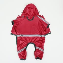 Комбинезон для собак, демисезонный, размер L, ДС 28-30, Ог 43-45, ОШ 31-33 см, красный