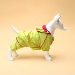 Комбинезон для собак, демисезонный, размер XL, ДС 37, Ог 49, ОШ 33 см, с сумкой, салатовый