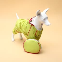 Комбинезон для собак, демисезонный, размер XL, ДС 37, Ог 49, ОШ 33 см, с сумкой, салатовый