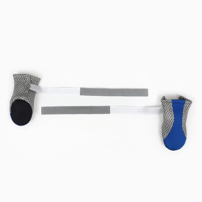 Ботинки для собак «Комфорт +», размер L (5.3×4 см), синие