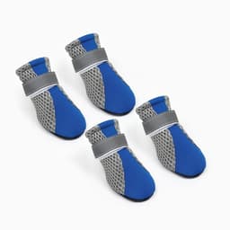 Ботинки для собак «Комфорт +», размер L (5.3×4 см), синие