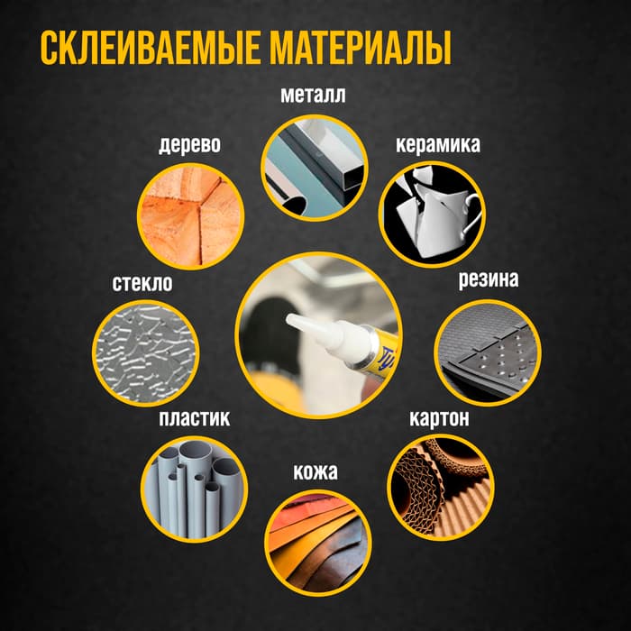 Суперклей ТУНДРА, секундный, 1.2 г