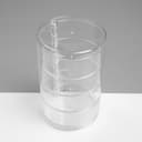 Шкатулка 4 секции, 11.5×17.5 см, прозрачная