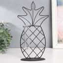 Фигурка с колбой для сухоцветов, цветка «Ананас», чёрный, 15×5.5×25 см