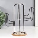 Фигурка с колбой (вазоном) «Кактус», чёрный, 20×12×22.5 см
