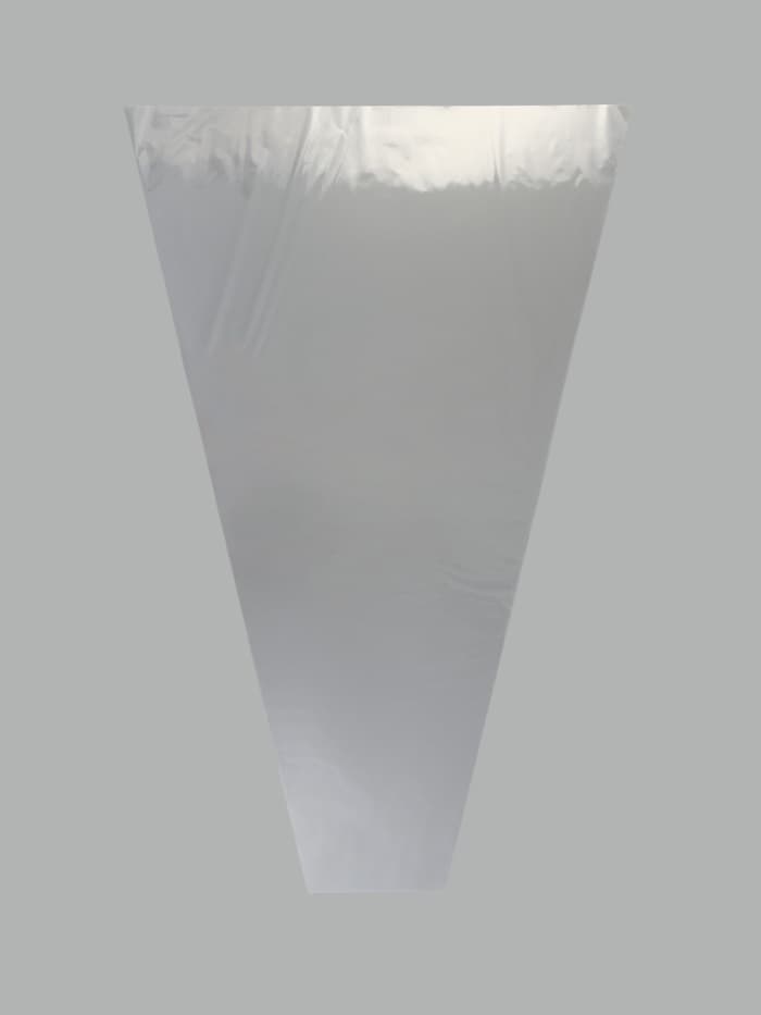 Пакет для цветов, конус под гладиолус, 14+52×80 см, прозрачный