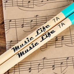 Барабанные палочки Music Life, 7 А, клен, бирюзовые