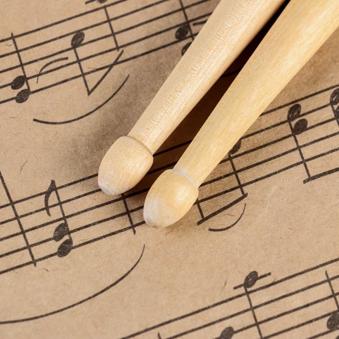 Барабанные палочки Music Life, 7 А, клен, черные