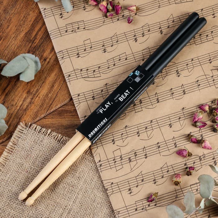 Барабанные палочки Music Life, 7 А, клен, черные