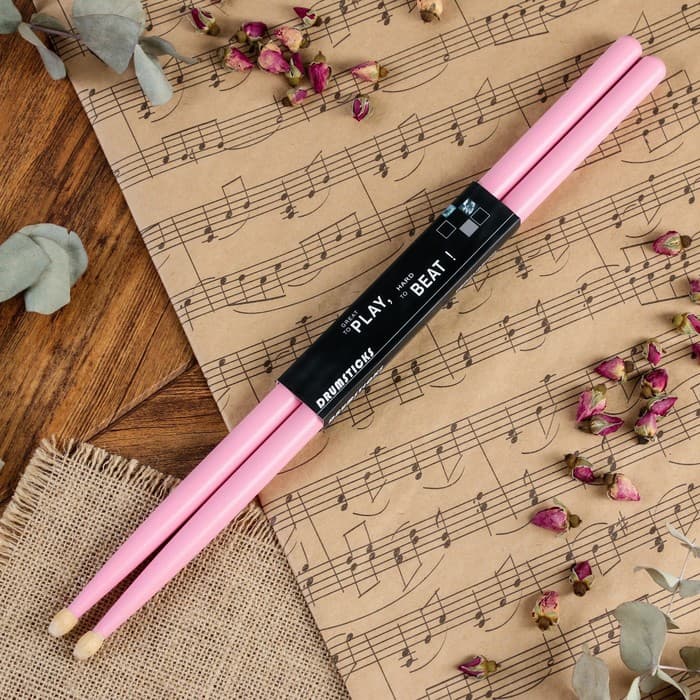 Барабанные палочки Music Life, 5 А, клён, розовые