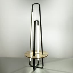 Торшер BayerLux «Лоути», LED, 44 Вт, 4000К, чёрный, 60×60×160 см
