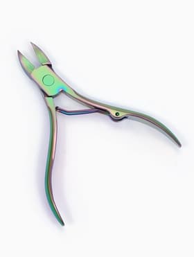 Кусачки педикюрные, 10.5 см, длина лезвия-15 мм, цвет хамелеон