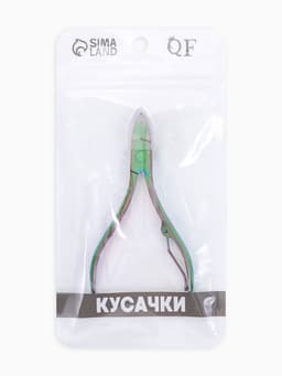 Кусачки педикюрные, 10.5 см, длина лезвия-15 мм, цвет хамелеон