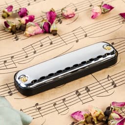 Губная гармошка Music Life T10-1 C BLACK диатоническая, 10 отверстий, с футляром