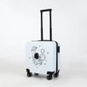 Чемодан детский на колёсах 39 л (S), на молнии, с кодовым замком, 4 колеса, белый