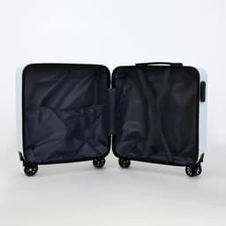 Чемодан детский на колёсах 39 л (S), на молнии, с кодовым замком, 4 колеса, белый