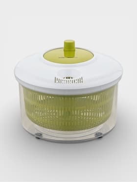 Центрифуга для сушки зелени Доляна Fresh cook, 3.7 л, пластик, белая, зелёная