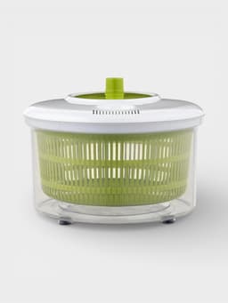Центрифуга для сушки зелени Доляна Fresh cook, 3.7 л, пластик, белая, зелёная