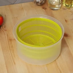 Центрифуга для сушки зелени Доляна Fresh cook, 3.7 л, пластик, белая, зелёная