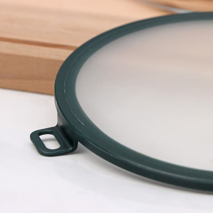 Вакуумная крышка для посуды Доляна, d=16 см, зелёная