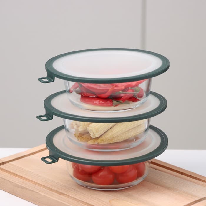 Вакуумная крышка для посуды Доляна, d=16 см, зелёная