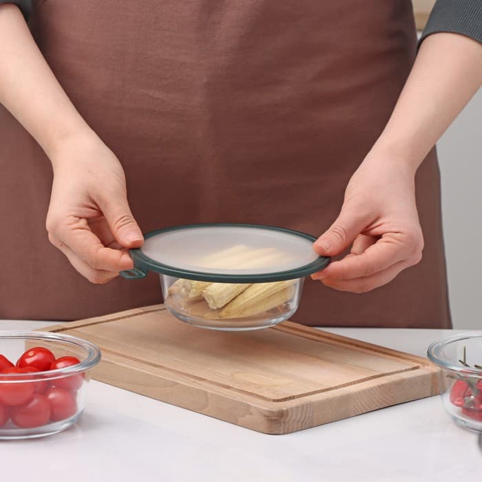 Вакуумная крышка для посуды Доляна, d=16 см, зелёная