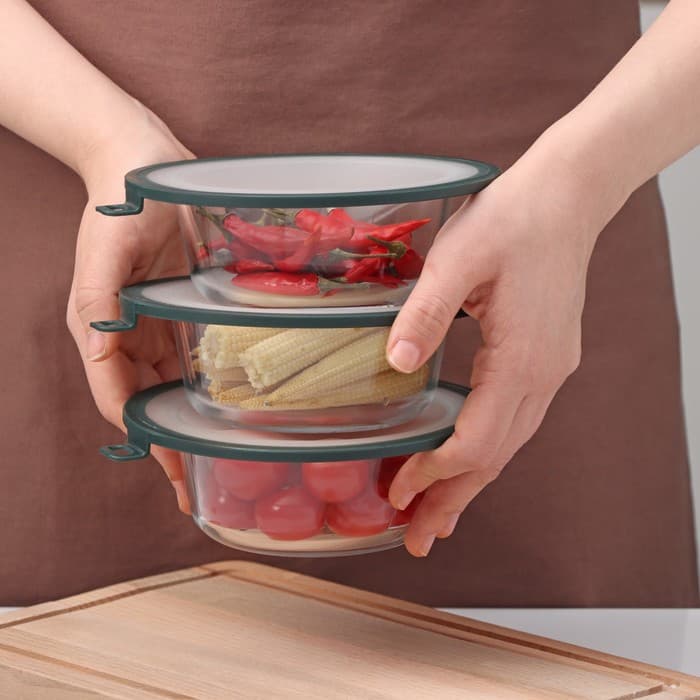 Вакуумная крышка для посуды Доляна, d=16 см, зелёная