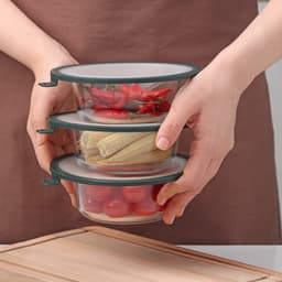 Вакуумная крышка для посуды Доляна, d=16 см, зелёная