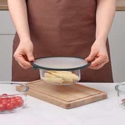 Вакуумная крышка для посуды Доляна, d=22.5 см, зелёная